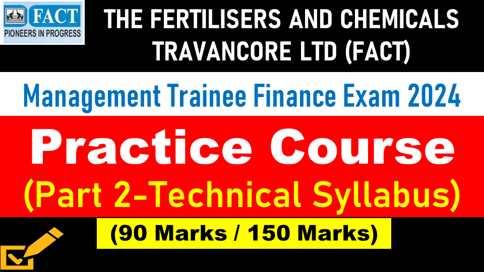 FACT Management Trainee Finance Exam 2024